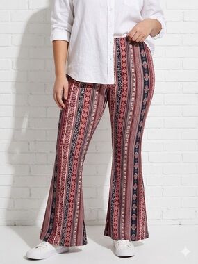 Daisy Del Sol Boho Bell Bottom Pants XL Festival Flare Leggings
